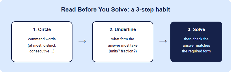 A three-step read-then-solve routine for avoiding language errors in Math League